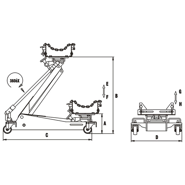 WTC-FJ1000 Hydraulic Transmission Jack